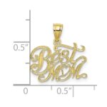 10K BEST MOM Pendant - Image 4