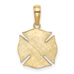 10k Fire Dept Shield Pendant - Image 4