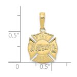 10k Fire Dept Shield Pendant - Image 3