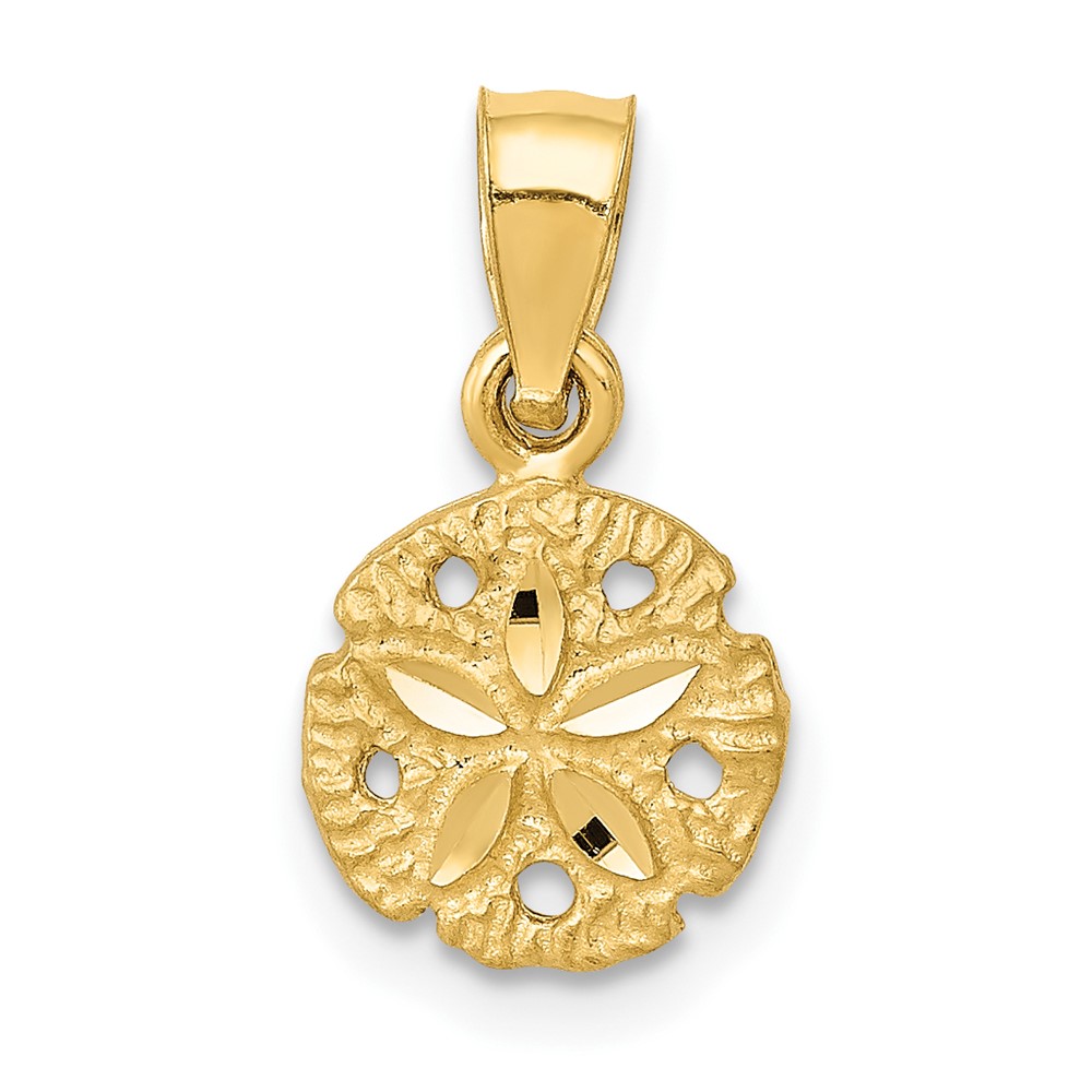 10K2931.jpg 10K Sand Dollar Pendant - Image 1