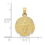 10k Sand Dollar Pendant - Image 3