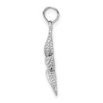 10k White Gold Starfish Pendant - Image 2