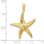 10K Diamond-cut Starfish Pendant - Image 3
