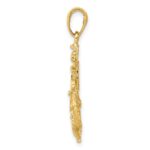 10K Medium Anchor w/Wheel Pendant - Image 2