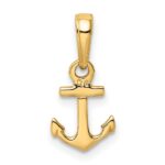 10K Mini Anchor Pendant - Image 3