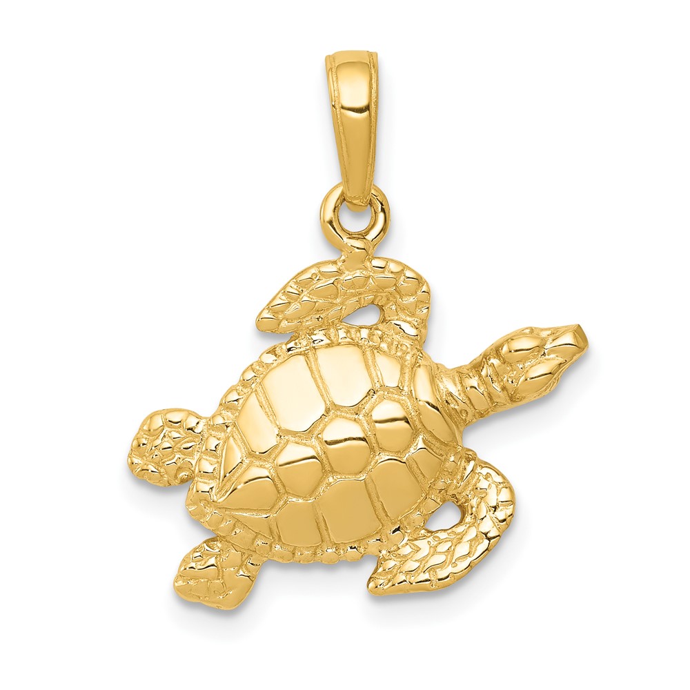 10K3308.jpg 10K Turtle Pendant - Image 1