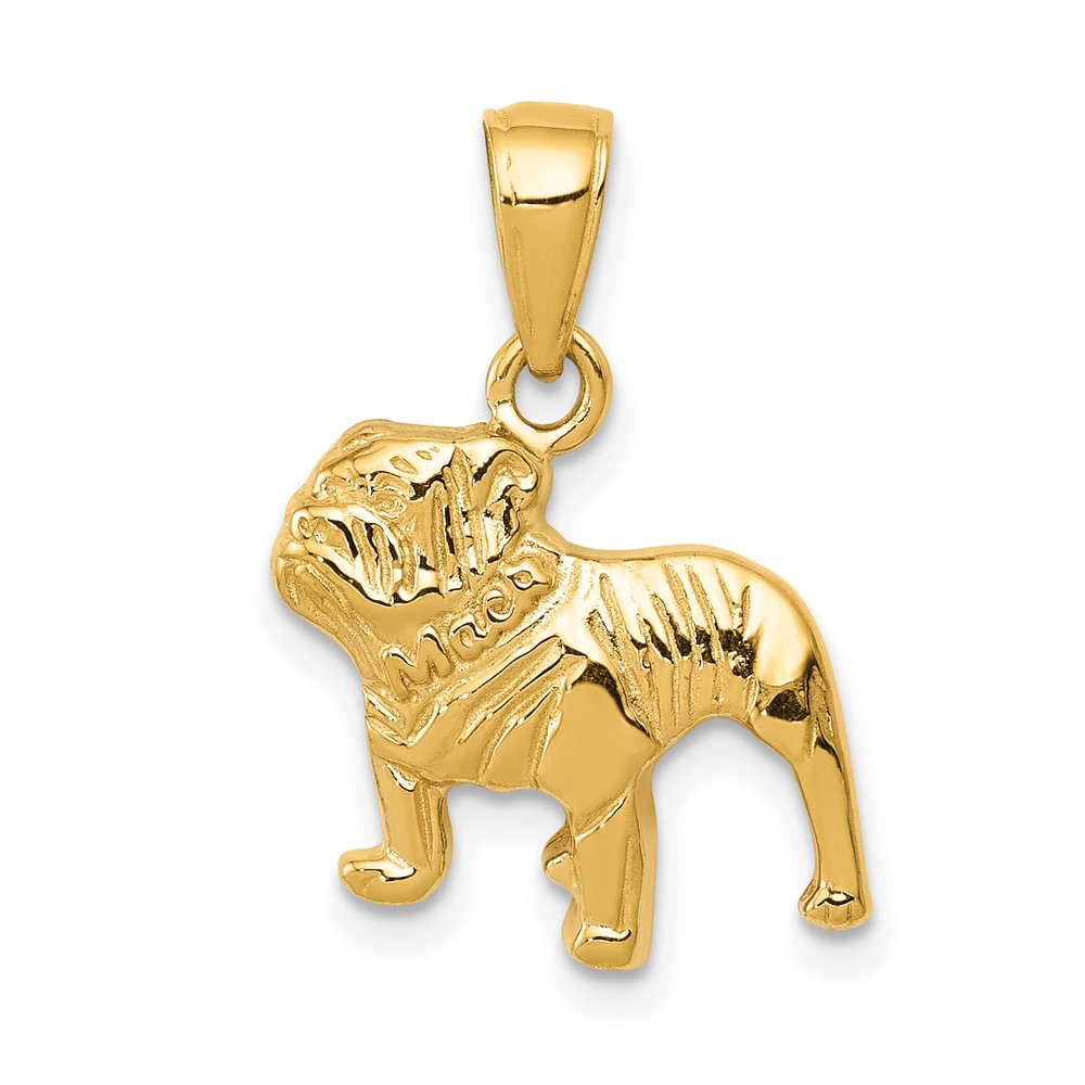 10K3426.jpg 10k Bulldog Pendant - Image 1