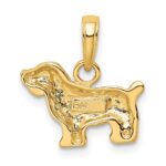 10K Cocker Spaniel Dog Pendant - Image 3
