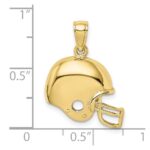 10K Football Helmet Pendant - Image 3