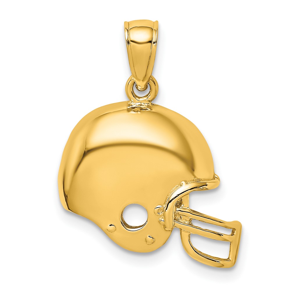 10K3603.jpg 10K Football Helmet Pendant - Image 1
