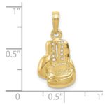 10K Lg Boxing Glove Charm - Image 4