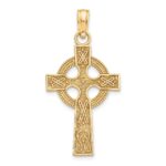 10k Celtic Cross w/Eternity Circle Pendant