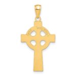 10k Celtic Cross w/Eternity Circle Pendant - Image 3