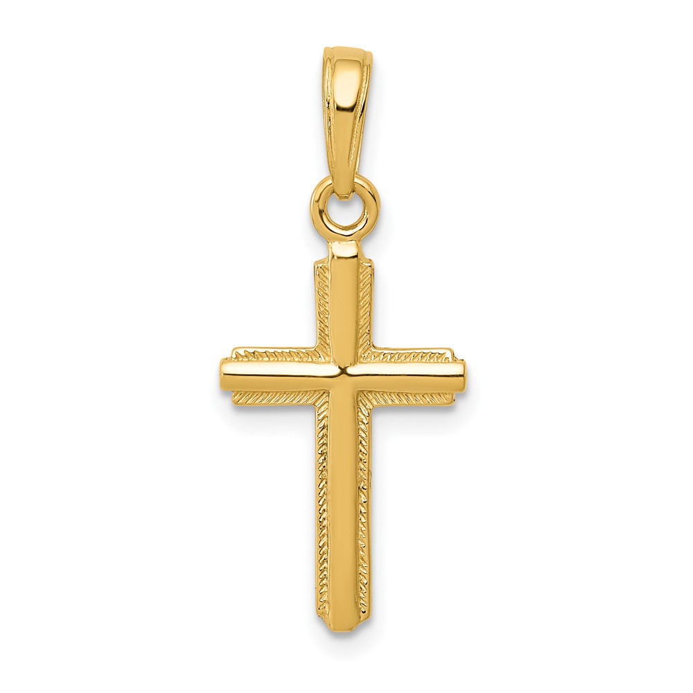 10K5448.jpg 10k Cross Pendant - Image 1