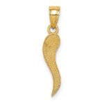 10k Italian Horn Pendant - Image 4