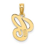 10K Polished C Script Initial Charm - Image 4