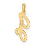 10K Polished J Script Initial Charm - Image 4