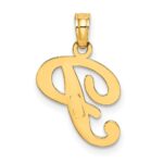 10K Polished P Script Initial Charm - Image 4