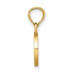 10K Polished O Block Initial Charm - Image 2