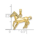 10K 2-D Galloping Horse Charm - Image 3