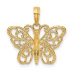 10K Filigree Butterfly Charm - Image 4