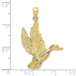 10K Flying Mallard Duck Charm - Image 3