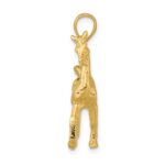 10K 3-D Polished Horse Charm - Image 2