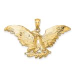 10K Eagle w/ Wings Spread Charm - Image 4