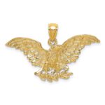 10K Eagle W/ Wings Spread Charm