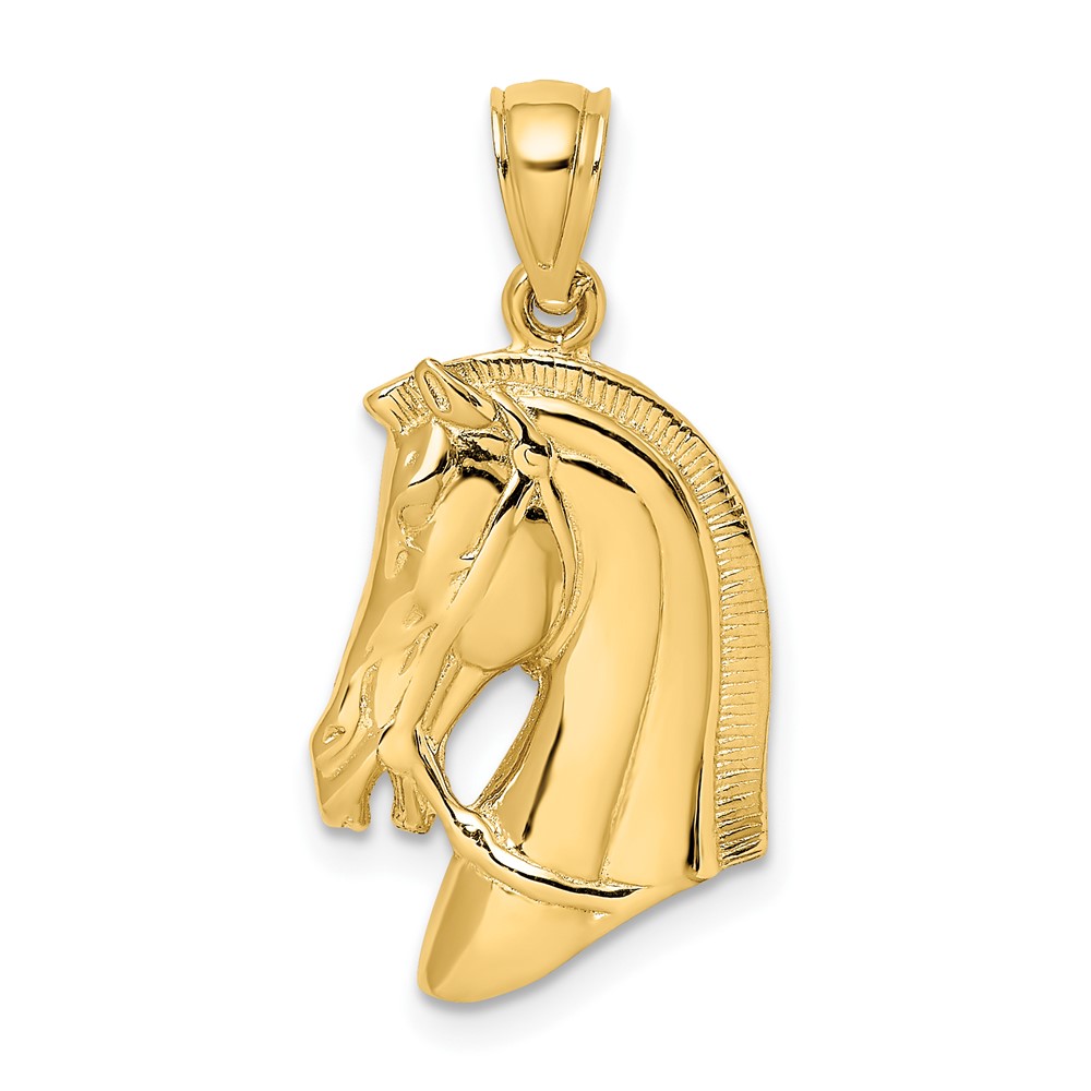 10K6532.jpg 10K Horse Head w/Short Mane Charm - Image 1