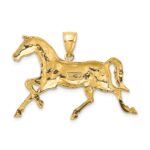 10K 2-D Polished Horse Charm - Image 4