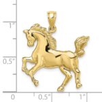 10K 2-D Horse Charm - Image 3
