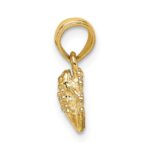 10K Textured Miniature Frog Charm - Image 2