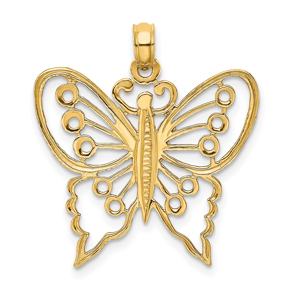 10K6555.jpg 10K Cut-Out Butterfly Charm - Image 1