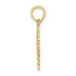 10K Heart w/ Lace Trim Charm - Image 2