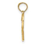 10K Flat Two Hearts Intertwined Charm - Image 2