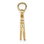 10K Moveable Handcuffs Charm - Image 2