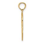 10K Polished and Beaded Claddagh In Heart Charm - Image 2