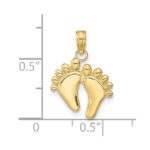 10K  Double Feet Hang Ten Style Charm - Image 3