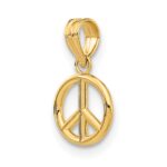 10k 3-D Peace Symbol Charm - Image 5