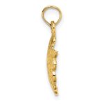 10K 2-D Scallop Shell Charm - Image 2