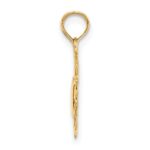 10K 2-D Polished Crab Charm - Image 2