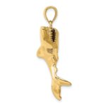 10K 3-D Polished Shark Charm - Image 2