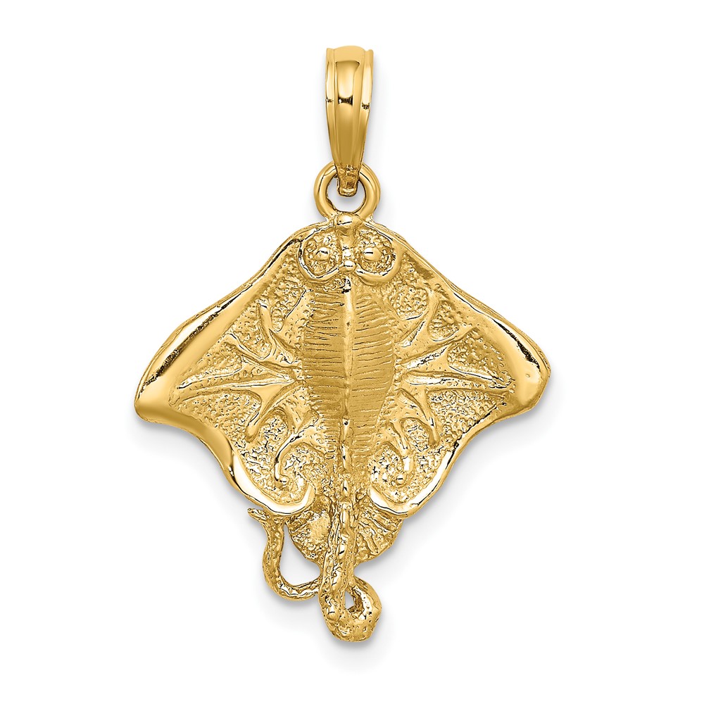 10K7567.jpg 10K 2-D Stingray Charm - Image 1