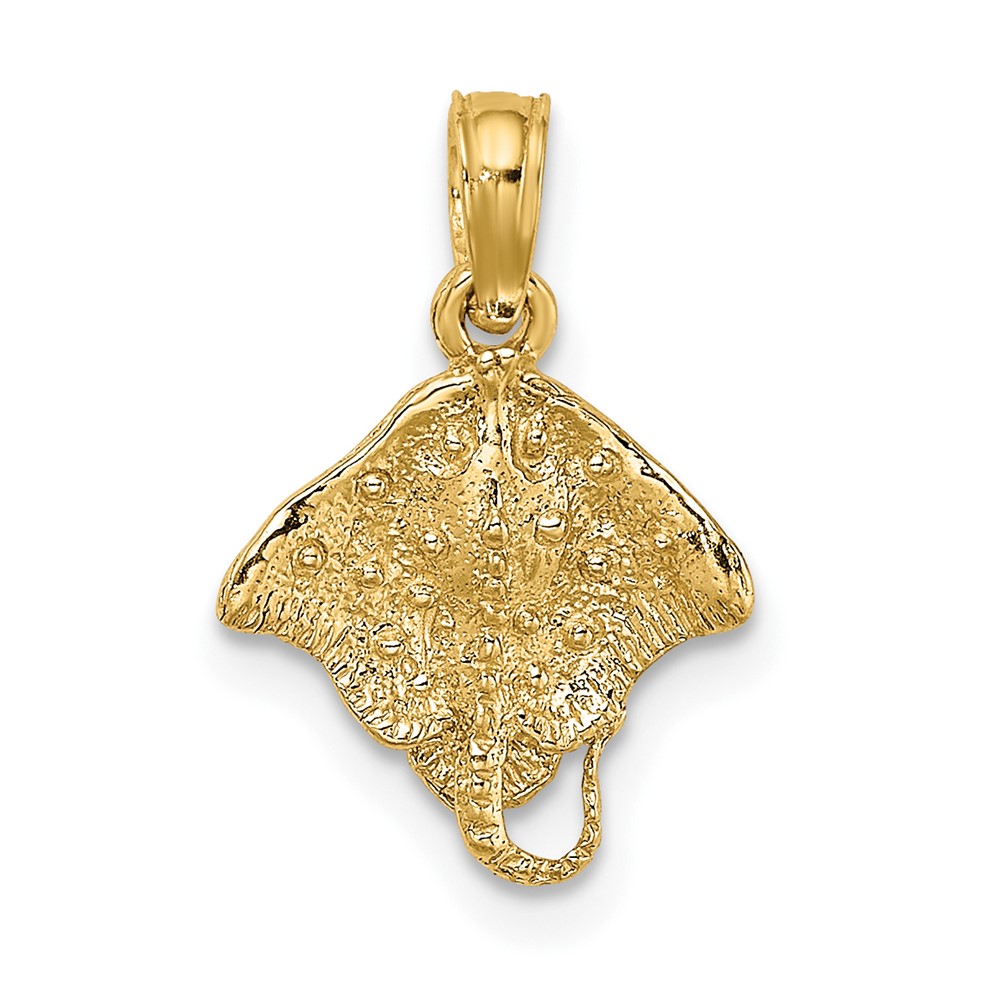 10K7624.jpg 10K 2-D Stingray Charm - Image 1