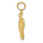 10K 2-D Sea Turtle w/ Spiny Shell Charm - Image 2