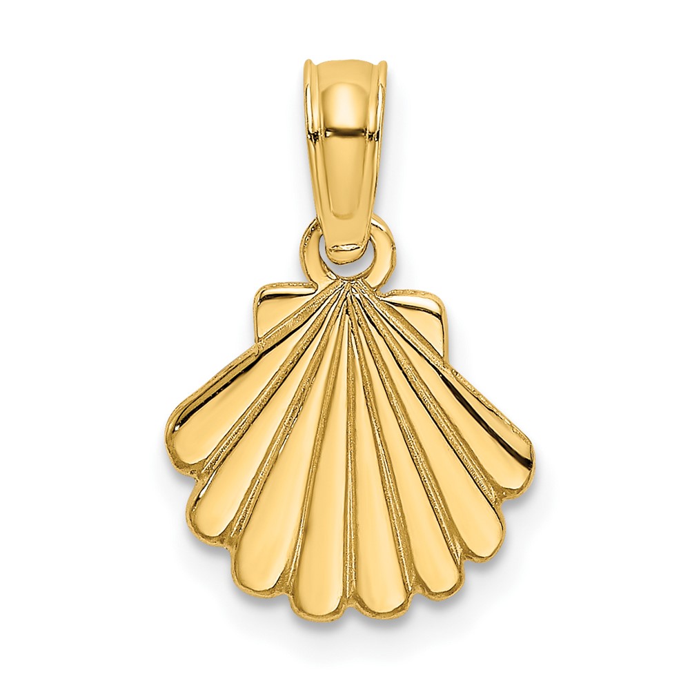 10K7665.jpg 10K Polished and Engraved Shell Charm - Image 1