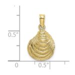 10K Clam Shell Charm - Image 3