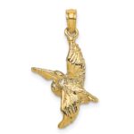10K 3-D Pelican Flying Charm - Image 4