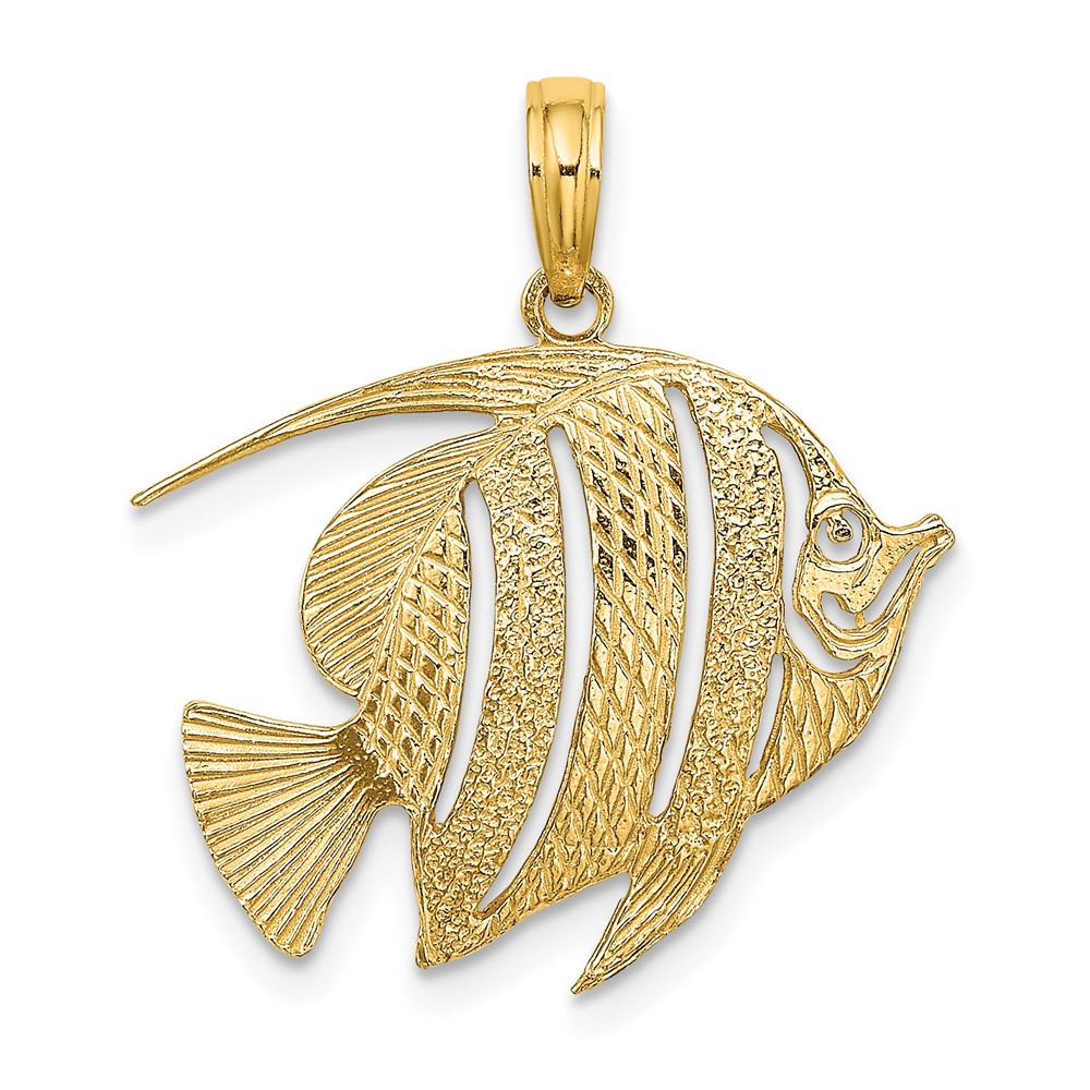 10K7808.jpg 10K Polished Cut-Out Fish Charm - Image 1